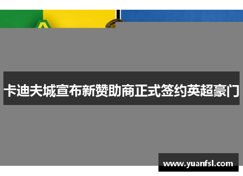 卡迪夫城宣布新赞助商正式签约英超豪门